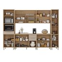Ver imagem 3 de Cozinha Completa 100 Mdf 6 Peças com Tampo e Espaço Forno e Micro-ondas 310cm Duna Luciane Móveis