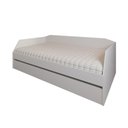 Ver imagem 1 de Sofá Cama Solteiro Duo com Cama Auxiliar em MDF Reforçado 15mm Branco