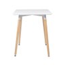 KIT - Mesa de jantar retangular Eames 60 x 120 cm branco + 2 cadeiras Eiffel DSW Verde escuro - 3
