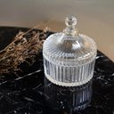 Ver imagem 4 de Potiche com Tampa Cristal 10,5cm Carrossel Lyor Transparente Mini Bomboniere Decorativo