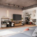 Ver imagem 1 de Conjunto Sala de Estar 4pçs Estilo Industrial Mel P1017 P1021 P1023 P1024