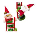 Ver imagem 2 de Enfeite Decoração de Natal Papai Noel e Elfo na Escada 50cm