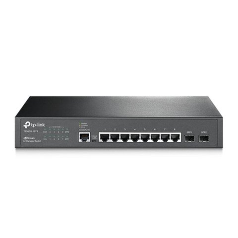 Switch Tp-link Gigabit 8 Portas + 2 Slots Sfp T2500g-10ts