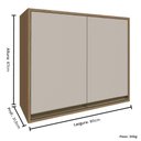 Ver imagem 3 de Balcão Aéreo de Cozinha Modulada 02 Portas 80cm Vitória