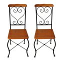 Ver imagem 1 de Cadeira de Jantar Conjunto com 2 Estilo Industrial Rustica Ferro e Madeira Artesanal