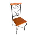 Ver imagem 3 de Cadeira de Jantar Conjunto com 2 Estilo Industrial Rustica Ferro e Madeira Artesanal