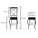 Ver imagem 4 de Cadeira de Jantar Conjunto com 2 Estilo Industrial Rustica Ferro e Madeira Artesanal