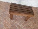 Ver imagem 2 de Banco Madeira de Eucalipto Tam. 35 cm Largura por 45 cm Altura por 70 Comprimento(Foto Ilustrativa)