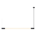 Ver imagem 1 de PENDENTE MINIMALISTA SLIM TUBULAR PRETO 150X60X5CM PT ALL LUX