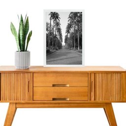 Quadro Praça da Liberdade - Belo Horizonte 33x24cm:moldura Branca - 1