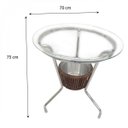 Ver imagem 3 de Mesa com Cooler em Alumínio Polido com Tampo em Fibra Sintética