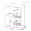 Ver imagem 6 de Balcão Fruteira Notável Belize New 1 Porta 1 Gaveta