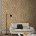 Ver imagem 2 de Papel de Parede Bavária Folhas Dourado Bv10476-30