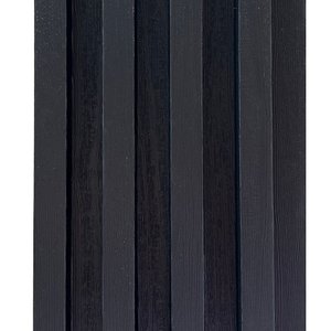 Painel Ripado Eco Placa 290 x 16 x 2,5 cm WPC Preto
