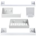 Ver imagem 1 de Kit de Acessórios para Banheiro Branco 5PCS F.Master Slim Df