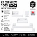 Ver imagem 7 de Kit de Acessórios para Banheiro Branco 5PCS F.Master Slim Df