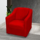 Ver imagem 2 de Kit 3 Poltronas Decorativas Para Sala De Espera Recepção Escritório Consultório Suede