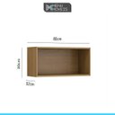 Ver imagem 5 de Cozinha Completa Modulada Com Balcão Sabrina 440 Cm 7 Peças 11 portas 5 Gv MDP Branco Avelã - MENU