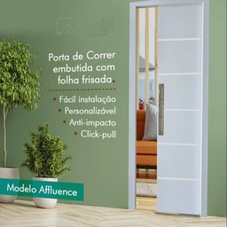 Modelo Affluence * porta de correr embutida - 92x210 - 2
