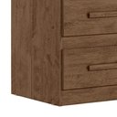 Ver imagem 5 de Kit 2 Mesas de Cabeceira Apolo 2 Gavetas 46 Cm Castanho Wood Flex Moval