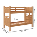 Ver imagem 2 de Beliche Bicama Solteiro Vira 2 Camas Jaspe 100% Mdf Proteção:cinamomo