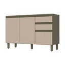 Ver imagem 4 de Cozinha Modulada 6 Peças 13 Portas 2 Gavetas sem Tampo Connect Henn
