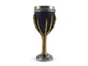Ver imagem 3 de Taça Cálice Em Aço Inox e Resina Crânio Medieval Mão Esqueleto Osso Rock Colecionável Decorativo Coq