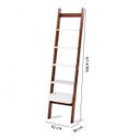 Ver imagem 4 de Estante Escada Decorativa Sambalelê Marrom/Branco Acetinado/Mel