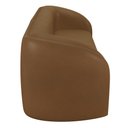 Ver imagem 2 de Kit Sofá 5 Lugares para Sala Estar 332 Cm com 01 Poltrona Lazio M03 Couríssimo Whisky - Lyam Decor