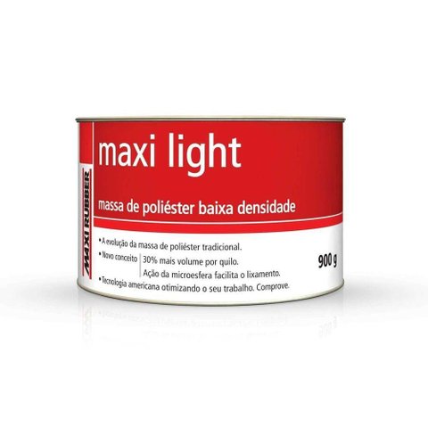 Massa Poliester Maxi Light 900g - Maxi Rubber