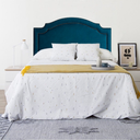 Ver imagem 1 de Cabeceira Queen Provençal Monaco2 Luxo Estofada Com Tachas - Veludo Azul Marinho