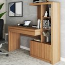 Ver imagem 1 de Mesa Escrivaninha 2 Portas 1 Gaveta para Computador Homework Amêndoa - Panorama Móveis