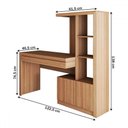 Ver imagem 6 de Mesa Escrivaninha 2 Portas 1 Gaveta para Computador Homework Amêndoa - Panorama Móveis