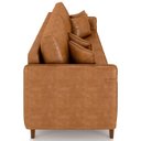Ver imagem 7 de Sofá 2 Lugares Living 172cm Pé Madeira Zoe Sintético Camel Z08 - Mpozenato