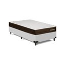 Ver imagem 1 de Cama Box com Colchão Solteiro Poli D28 Ortoclass Espuma D28 Courino Branco Ortobom