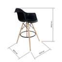 Ver imagem 4 de Kit 2 Banquetas Dsw-m Eames Arm Branco