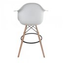 Ver imagem 2 de Kit 2 Banquetas Dsw-m Eames Arm Branco