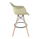 Ver imagem 5 de Kit 2 Banquetas Dsw-m Eames Arm Bege/Fendi