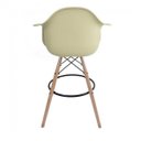 Ver imagem 2 de Kit 2 Banquetas Dsw-m Eames Arm Bege/Fendi