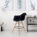 Ver imagem 3 de Kit 2 Banquetas Dsw-m Eames Arm Preto