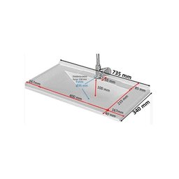Lavatório Soft de Mármore Sintético 75cm - Fabribam - 5
