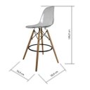 Ver imagem 4 de Kit 2 Banquetas Eames Dsw-m Transparente