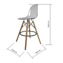 Ver imagem 4 de Kit 2 Banquetas Eames Dsw-m 