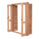 Ver imagem 1 de Porta Balcão de Madeira Maciça Pantográfica 2,14x1,20 Cx.14 4folhas