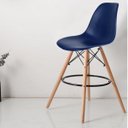Ver imagem 3 de Kit 2 Banquetas Dsw-m Eames Azul/Bic