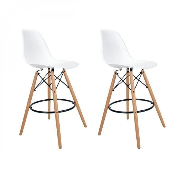 Kit com 2 Banquetas Altas Dsw-m Eames - 1