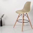 Ver imagem 3 de Kit 2 Banquetas Dsw-m Eames Bege/Fendi