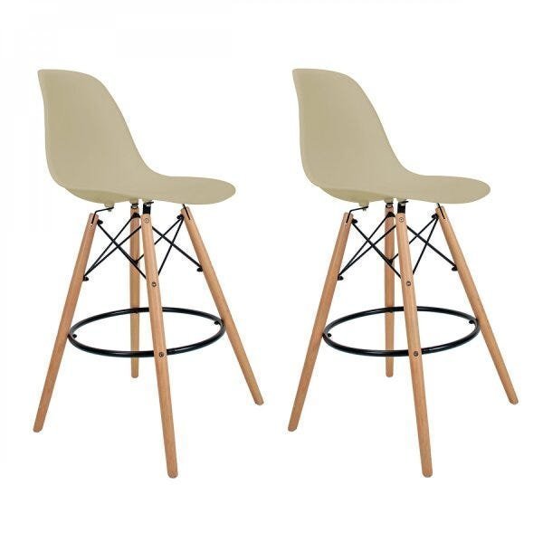 Kit 2 Banquetas Dsw-m Eames  - 1