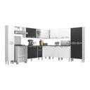Ver imagem 1 de Armário de Cozinha Completa 11 peças Xangai Pop Multimóveis Branco/Preto