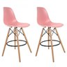 Kit com 2 Banquetas Altas Dsw-m Eames - 1